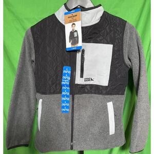 Eddie Bauer Kids Polar Fleece Jacket Charcoal Heather Size L  (10/12) NWT